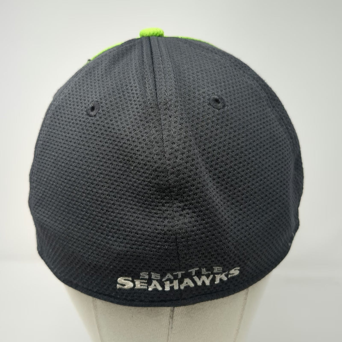 New Era Seattle Seahawks NFL Gray Green Blue White L 39THIRTY Stretch Fit Hat