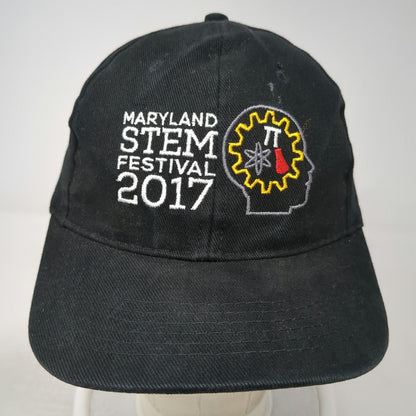 Maryland STEM Festival 2017 Baseball Cap Black One Size Strapback Science Hat