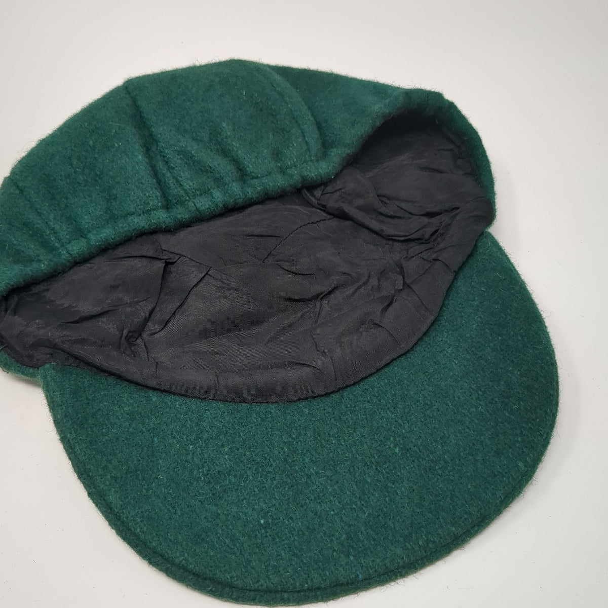 Vintage Wool Cricket Hat Green India Star Logo Embroidered Sports