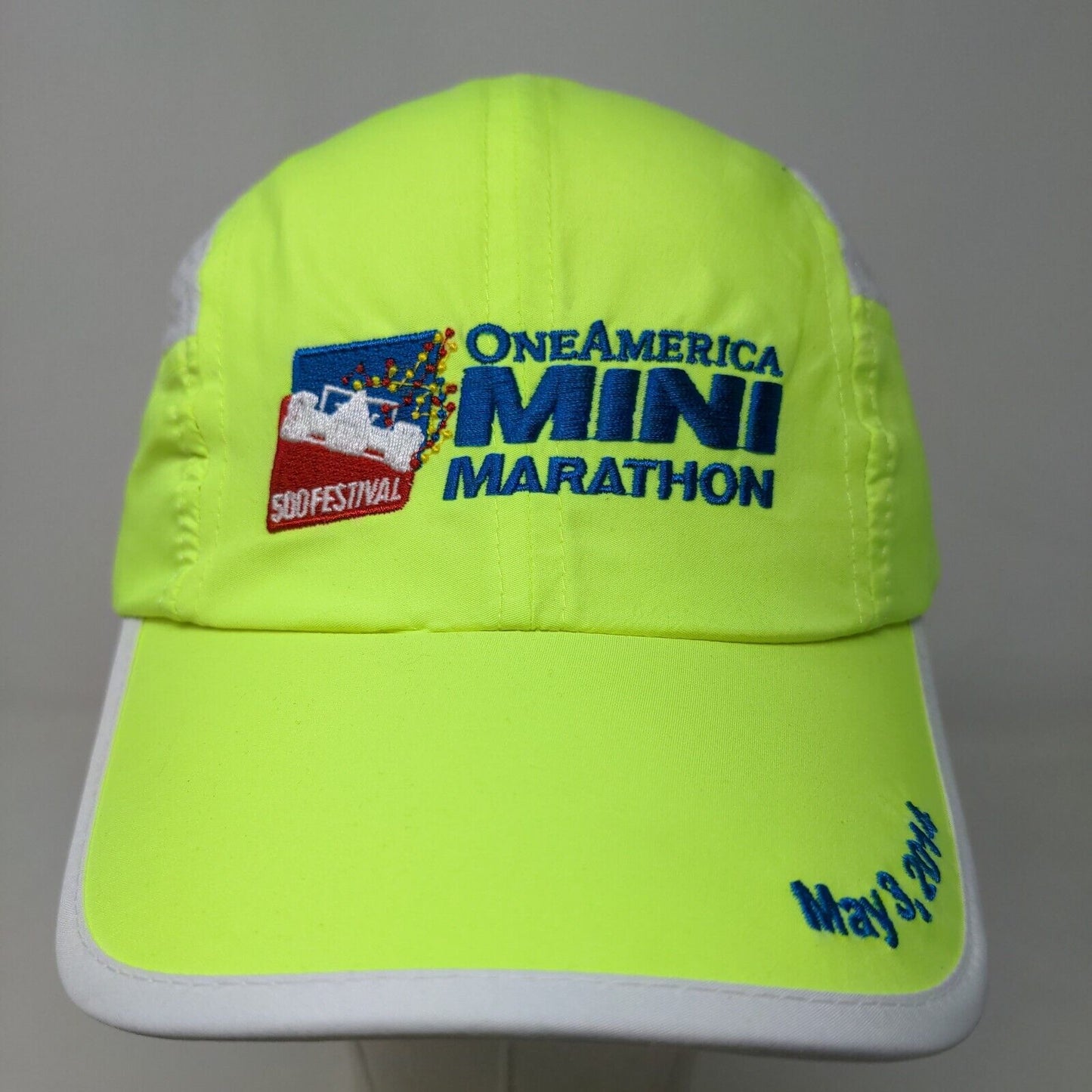 One America Indy 500 Mini Marathon Cap Hat Green 2014 Embroidered Logo
