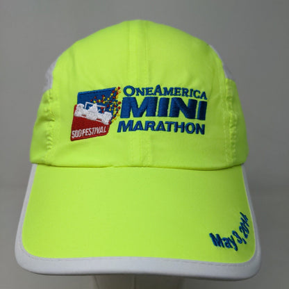 One America Indy 500 Mini Marathon Cap Hat Green 2014 Embroidered Logo