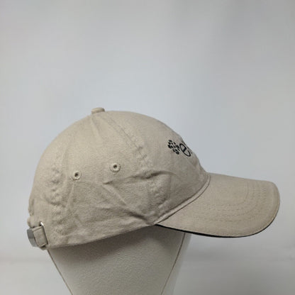 Exp. Slideback Hat Tan OSFA Adjustable Embroidered North End 6 Panel Cotton