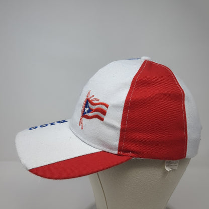 Puerto Rico Strapback Baseball Cap Multicolor One Size Adjustable Patriotic