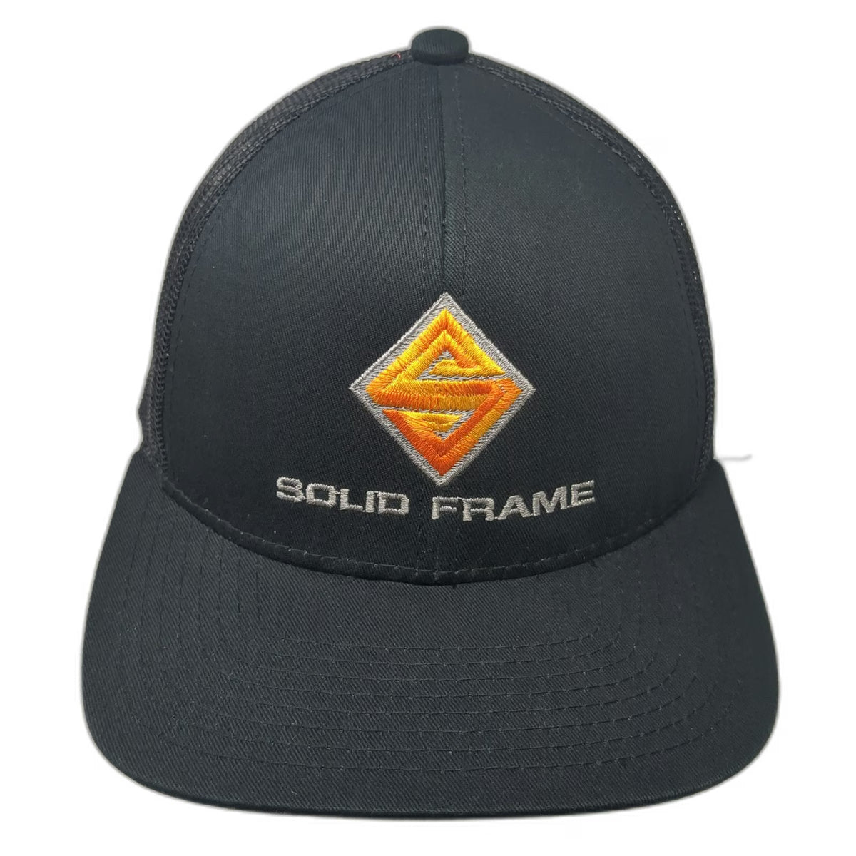 Outdoor Cap Baseball Cap Black One Size Solid Frame Orange Mesh Strapback Hat