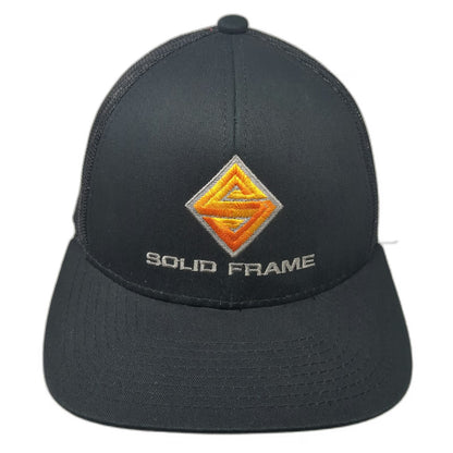 Outdoor Cap Baseball Cap Black One Size Solid Frame Orange Mesh Strapback Hat