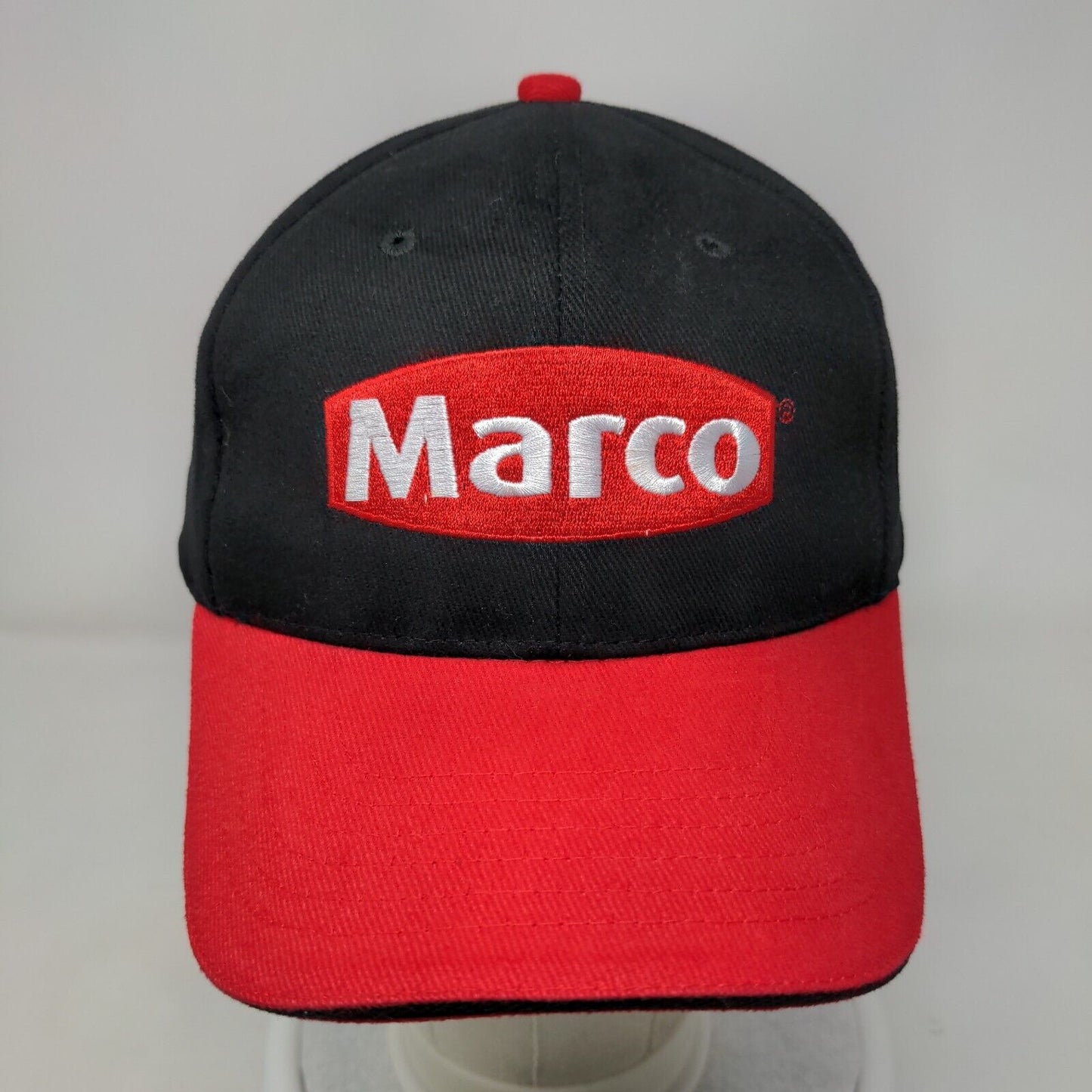 Marco Slideback Hat Black One Size Embroidered Adjustable Colorblock