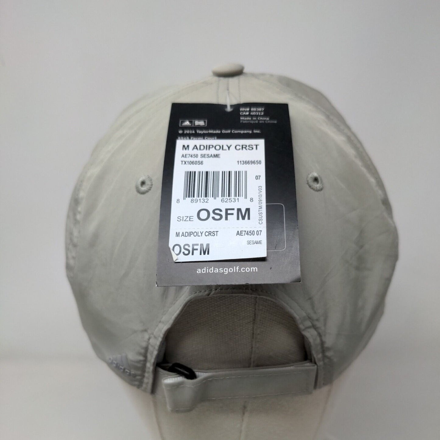 Firestone Country Club Strapback Hat Gray OSFM Adjustable Adidas W/Tags