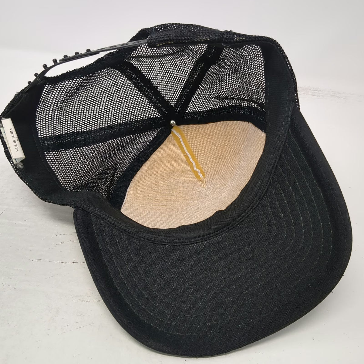 California Headwear Trucker Hat Black One Size Builders Emporium Oles Mesh Back