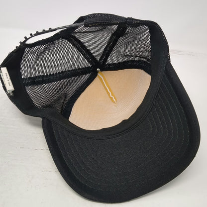 California Headwear Trucker Hat Black One Size Builders Emporium Oles Mesh Back