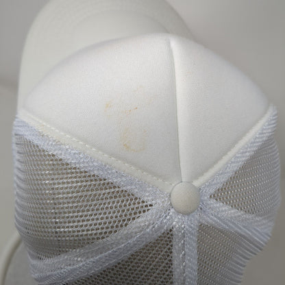 Umbrella Snapback Trucker Hat White OSFM Adjustable Mesh Back Rope Otto