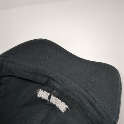 Not Alone YC Slideback Hat Black One Size Adjustable Embroidered 6 Panel Cotton