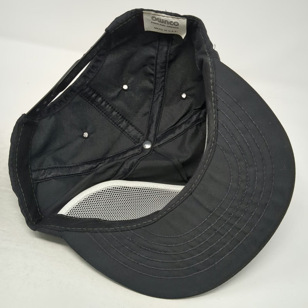 Ownco 5 Panel Black Hat One Size SMR Network Phone Graphic Snapback Made in USA