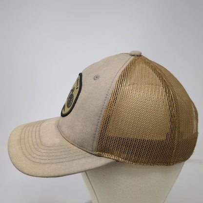 George Trucker Hat Brown One Size Hit The Trails Bicycle Mountain Patch Mesh