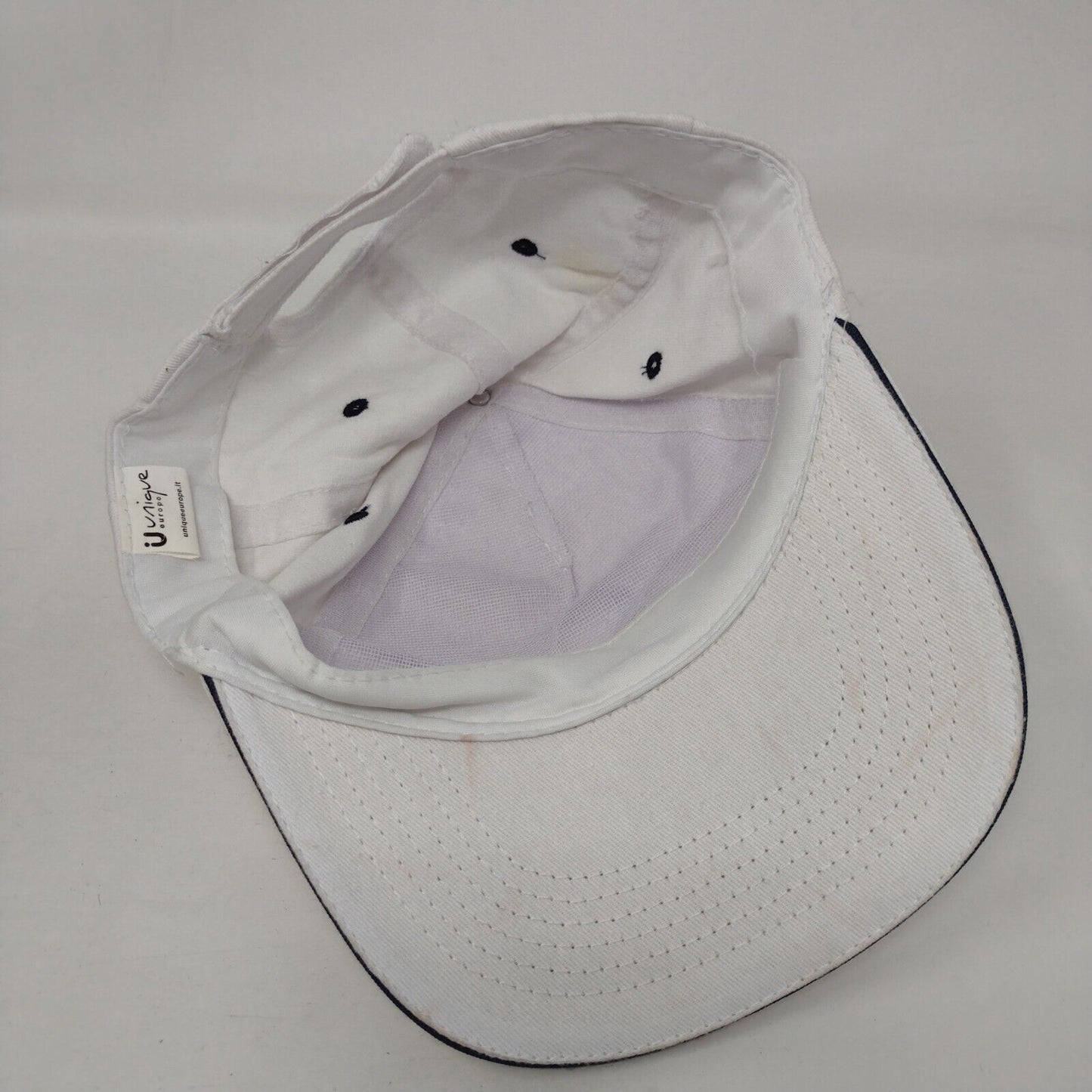 Costa Strapback Hat White One Size Adjustable Vented Holes 6 Panel Unique Europe