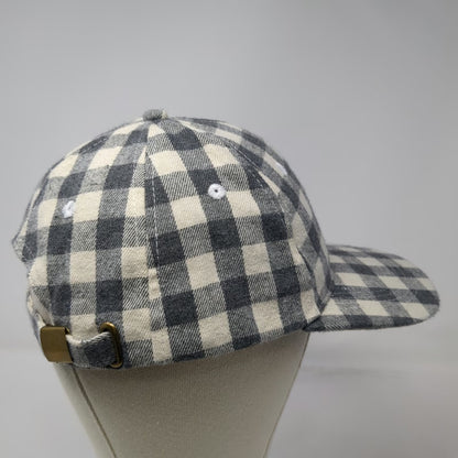 Cocus Pocus Baseball Cap Gray White One Size Buffalo Check Slideback Hat