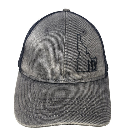 Idaho Snapback Trucker Hat Gray One Size Adjustable Mesh Back Sportsman
