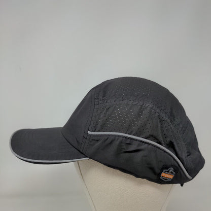 Ergodyne Strapback Hat Black One Size Adjustable Skullerz 8955