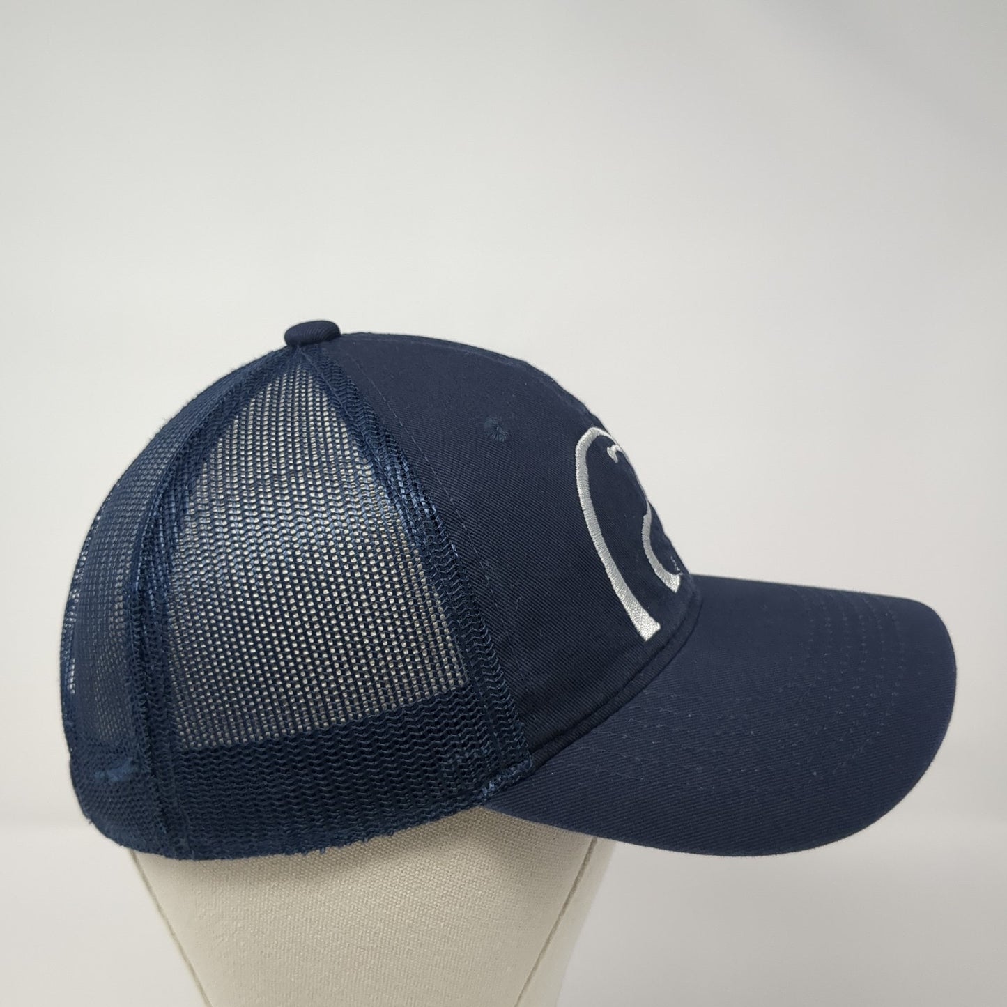 Ducks Unlimited Logo Strapback Mesh Back Trucker Hat Blue One Size Solid
