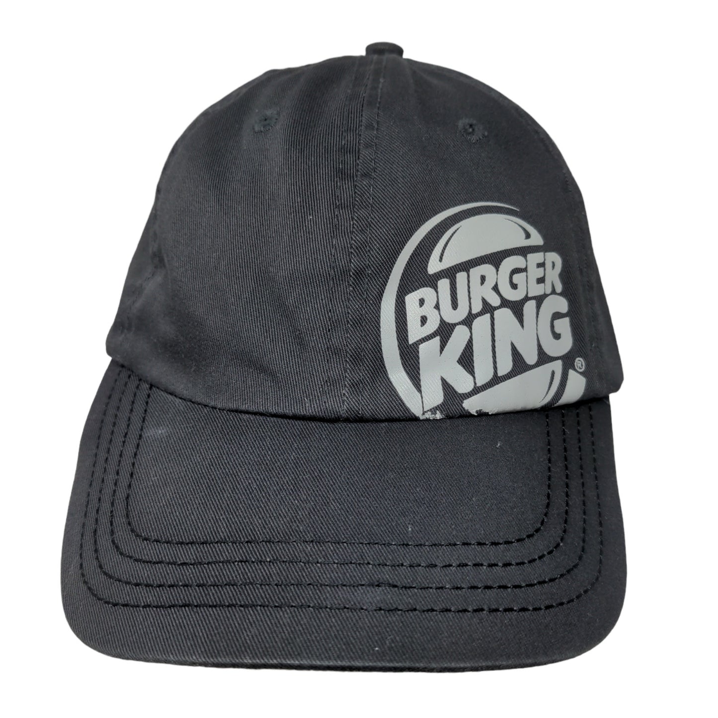 Burger King Men's Slideback Hat Black Size OS Graphic Logo Employee Uniform