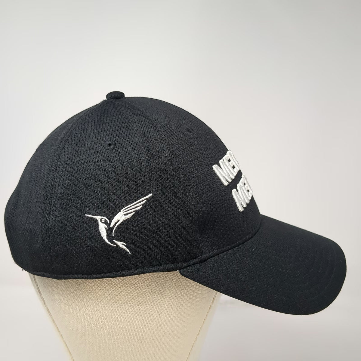 Decky Snapback Black One Size Medical Medium Hummingbird Performance Hat