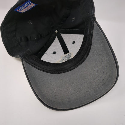 Shark 36 Chum Fitted Hat Black L/XL Embroidered Ferst Fit Solid 6 Panel