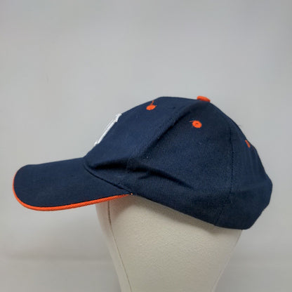 MLB Men's Strapback Hat Blue Size OS Embroidered Detroit Tigers Logo Cotton