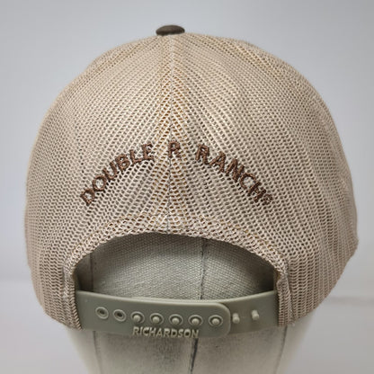 Richardson Trucker Hat Brown L Snapback Double R Ranch Mesh Back Curved Brim