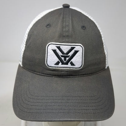 Vortex Gray Baseball Cap One Size Mesh Back Strapback Force of Optics Hat Patch