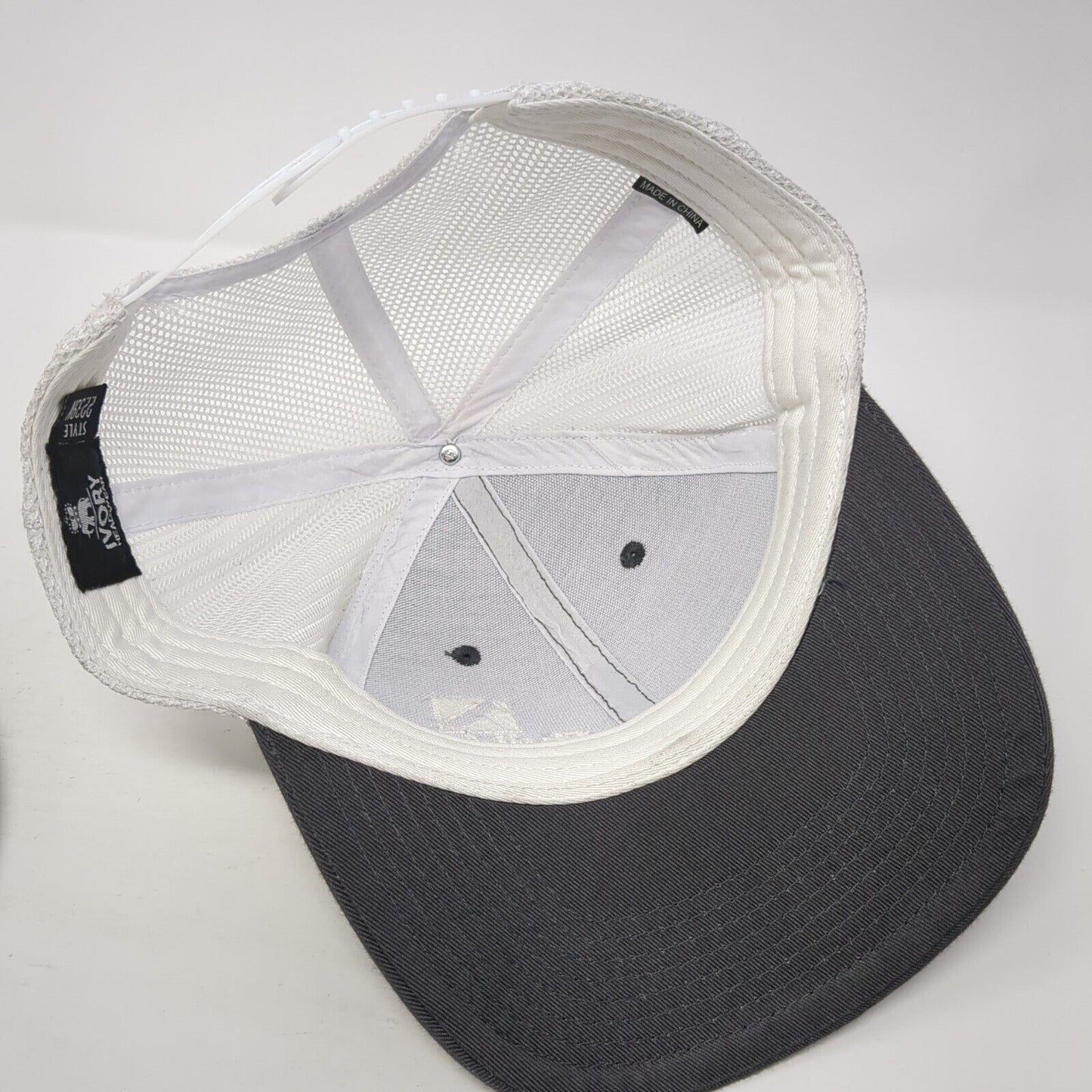 Builders First Source Snapback Trucker Hat Gray One Size Mesh Back