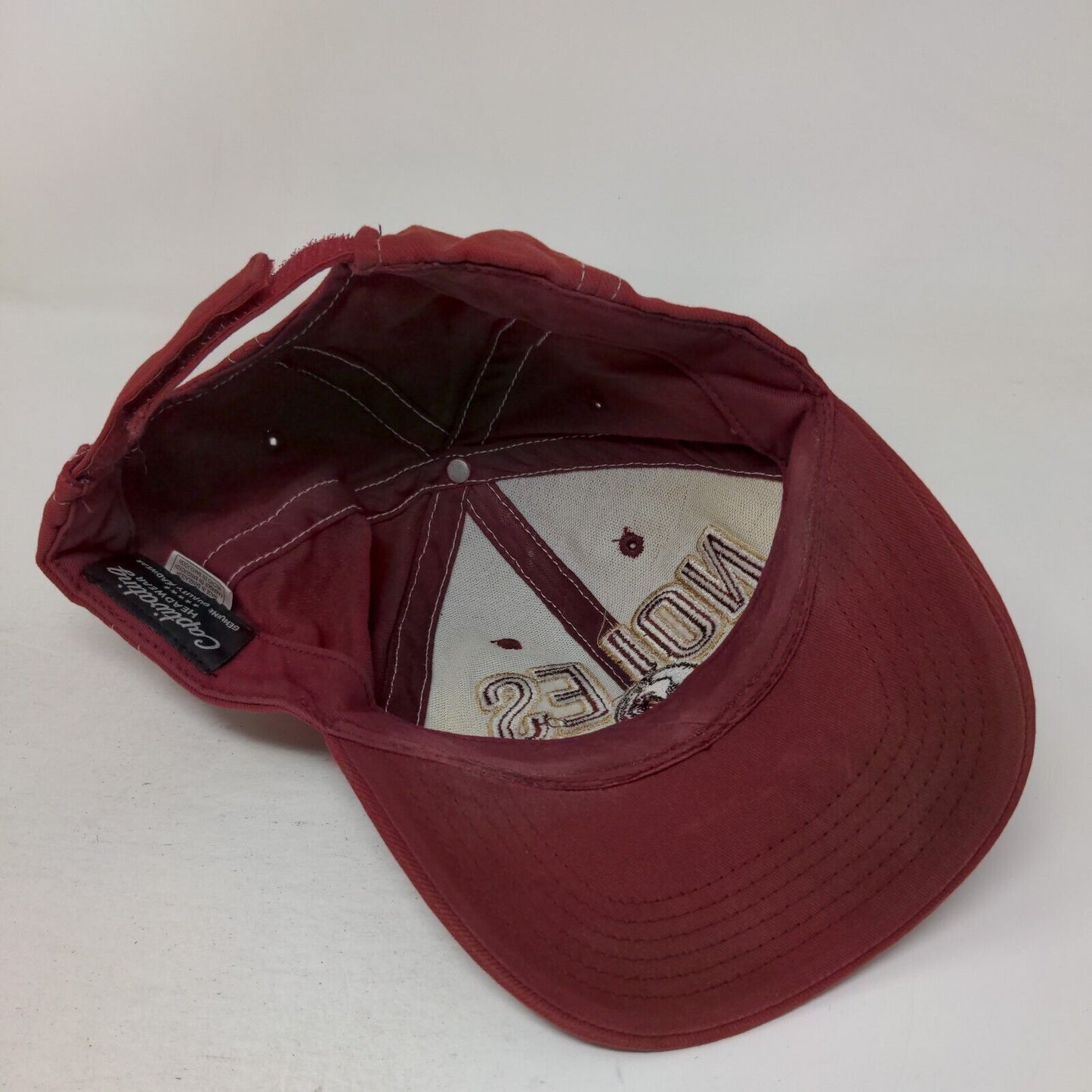 Florida State Seminoles 'Noles Strapback Hat Red Embroidered Logo NCAA