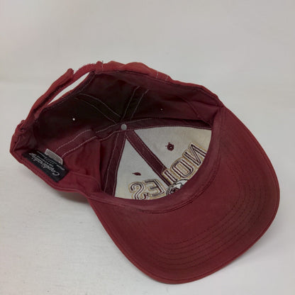 Florida State Seminoles 'Noles Strapback Hat Red Embroidered Logo NCAA