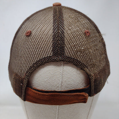 American Flag Eagle Strapback Trucker Hat Multi One Size Mesh Back