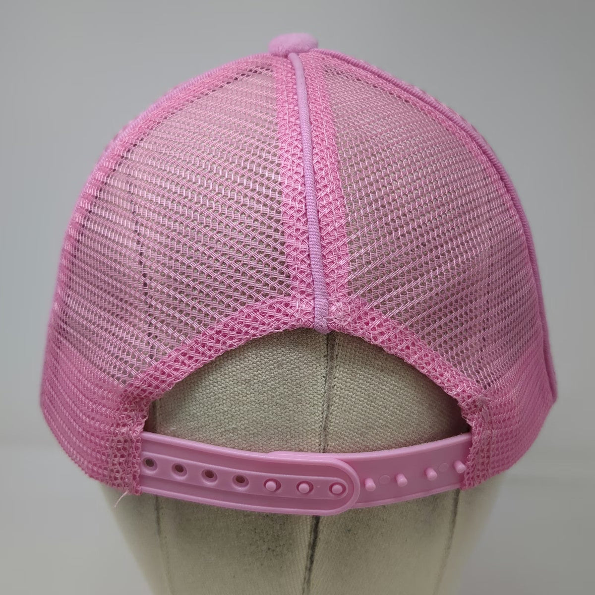 Juicy Couture Trucker Hat Pink One Size Rhinestone Velour Mesh Snapback Hat