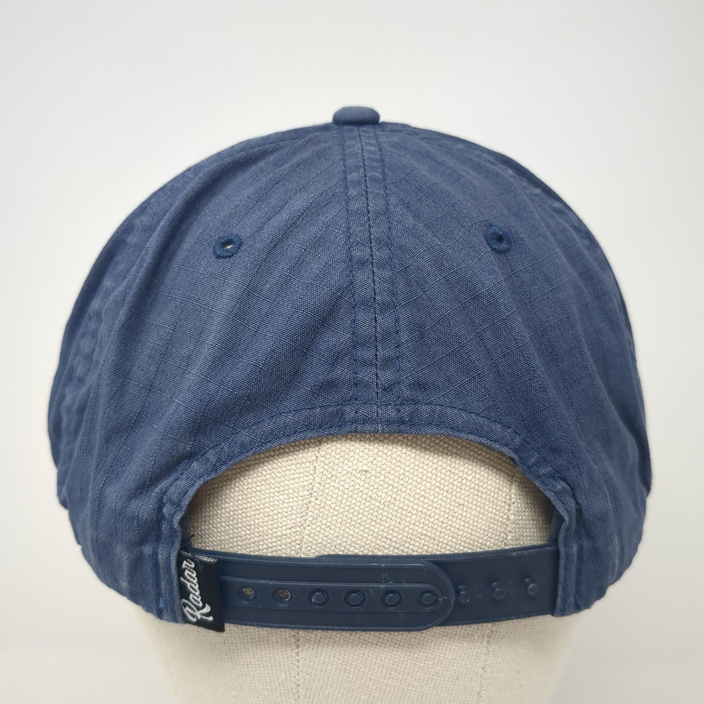 Radar Skis Slideback Baseball Cap Blue One Size Adjustable Embroidered Rope