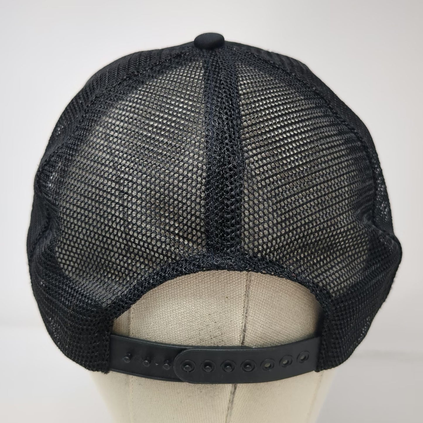 Monroe Formula GP Black Yellow Red Trucker Hat Snapback Mesh Racing Vintage