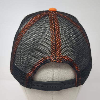Ahern Rentals Snapback Mesh Back Trucker Hat Black One Size Adjustable