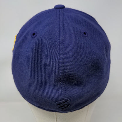 Rocawear Fitted Hat Blue Size 7 3/8 Lightweight Embroidered 6 Panel