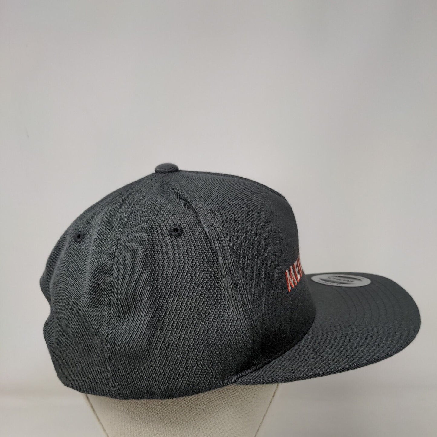 Meier Lake Snapback Hat Gray One Size Adjustable The Classics Yupoong