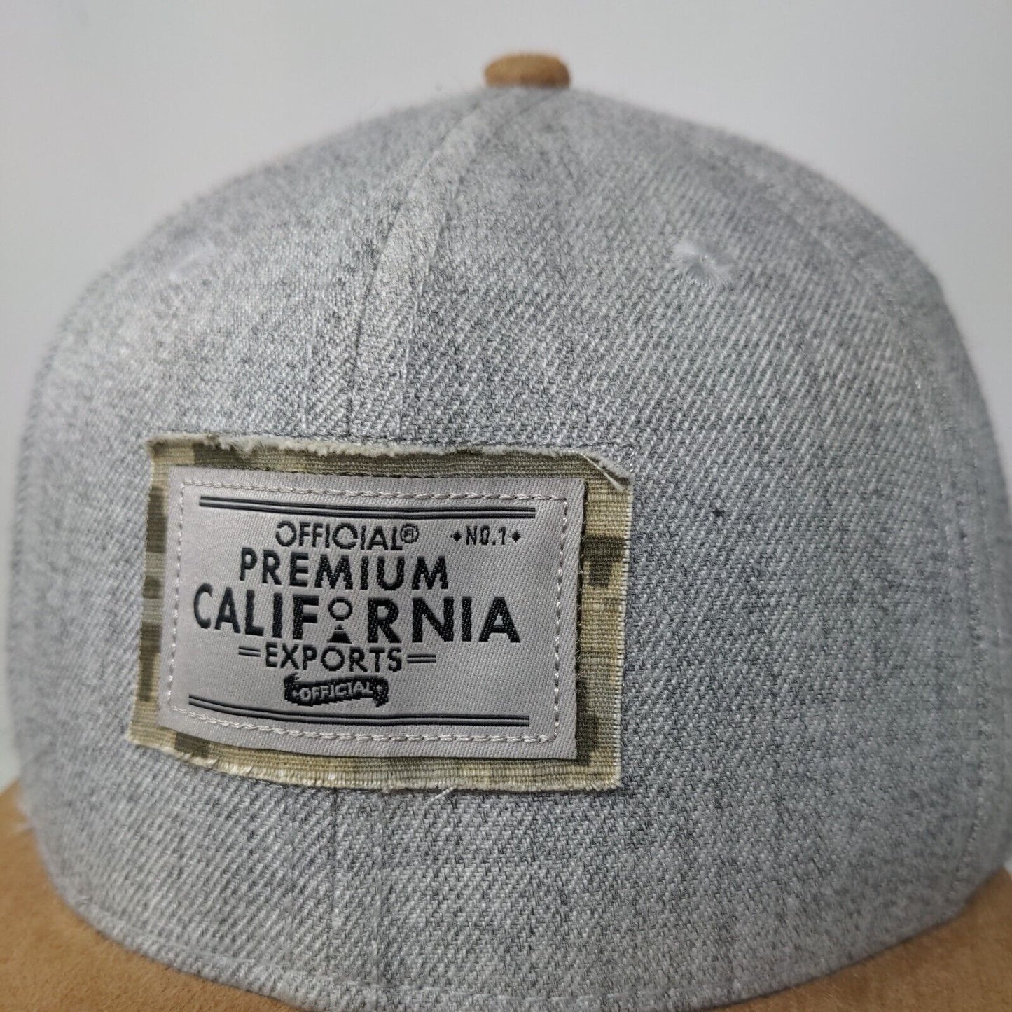 Official Premium California Exports Patch Slideback Hat Gray OSFA Lids