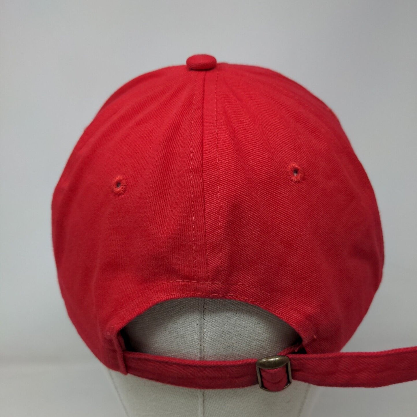 Petty Slideback Hat Red OSFM Adjustable Embroidered 6 Panel Twill Cotton