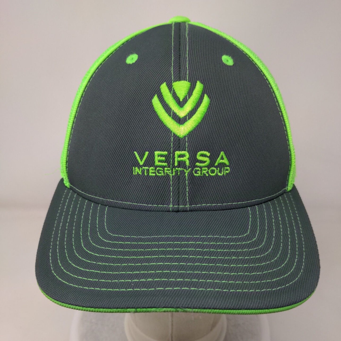 Versa Integrity Group Fitted Mesh Back Trucker Hat Multi S/M Embroidered