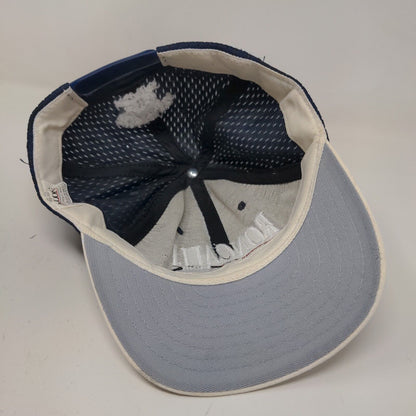 DeLong Men's Snapback Hat Blue Size M-L Embroidered Roncali Rebels Logo