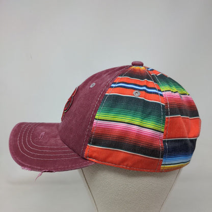 Dog Paw Embroidered Strapback Hat Multicolor One Size Adjustable Hat Republic