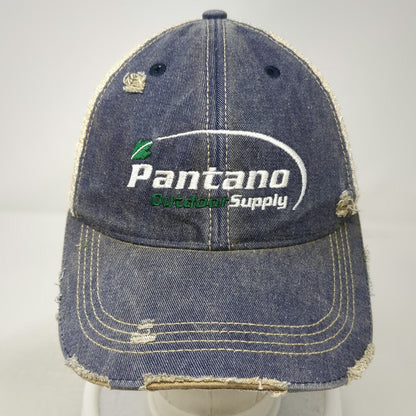 Headmost Blue Trucker Hat One Size Pantano Outdoor Supply Distressed Snapback