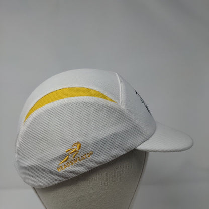 Le de Tour France 5 Panel Cap White OSFA Adjustable Embroidered Headsweats