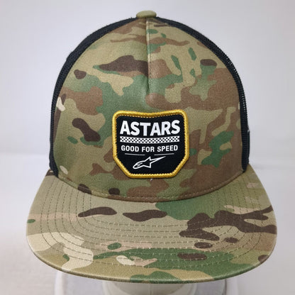 Alpinestars Trucker Hat Green One Size Mesh Camo Astars Good For Speed Motocross