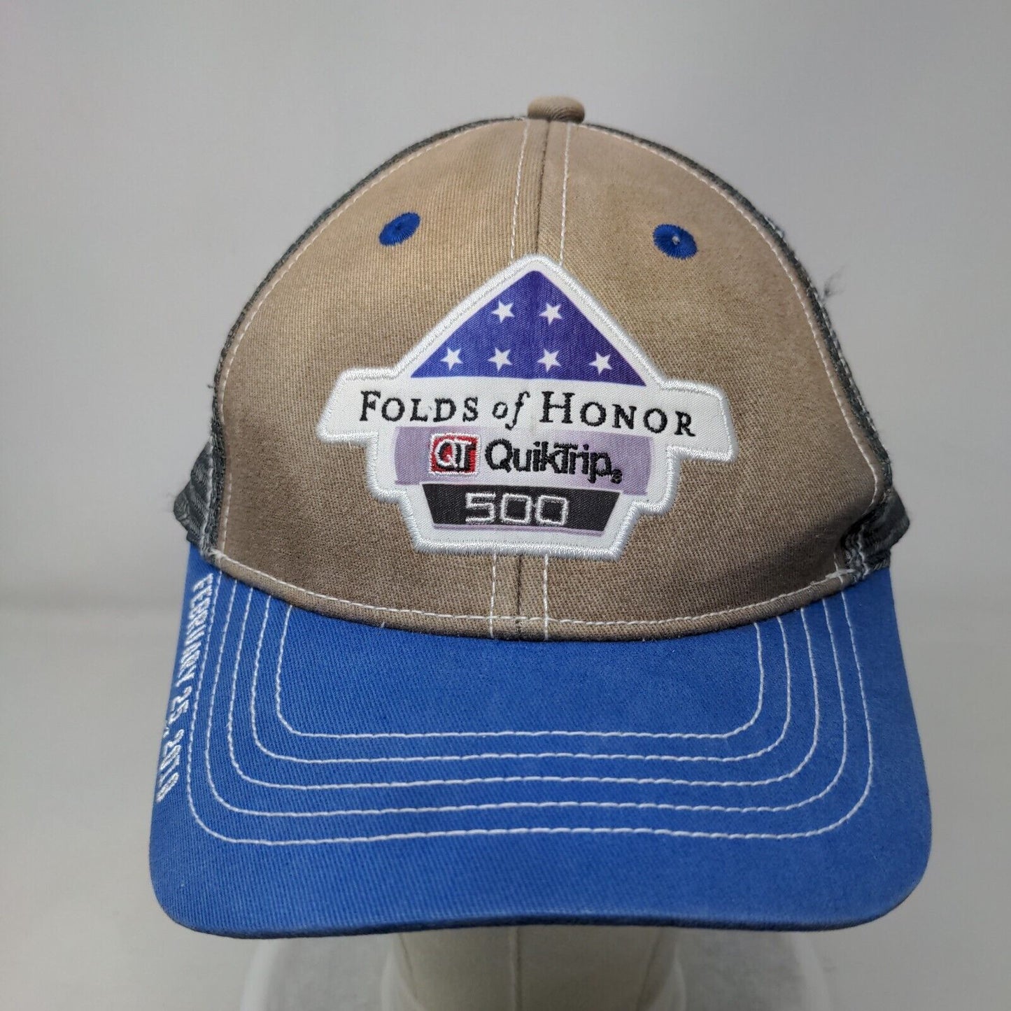 Folds of Honor QuikTrip 500 Strapback Trucker Hat Multicolor One Size Mesh Back