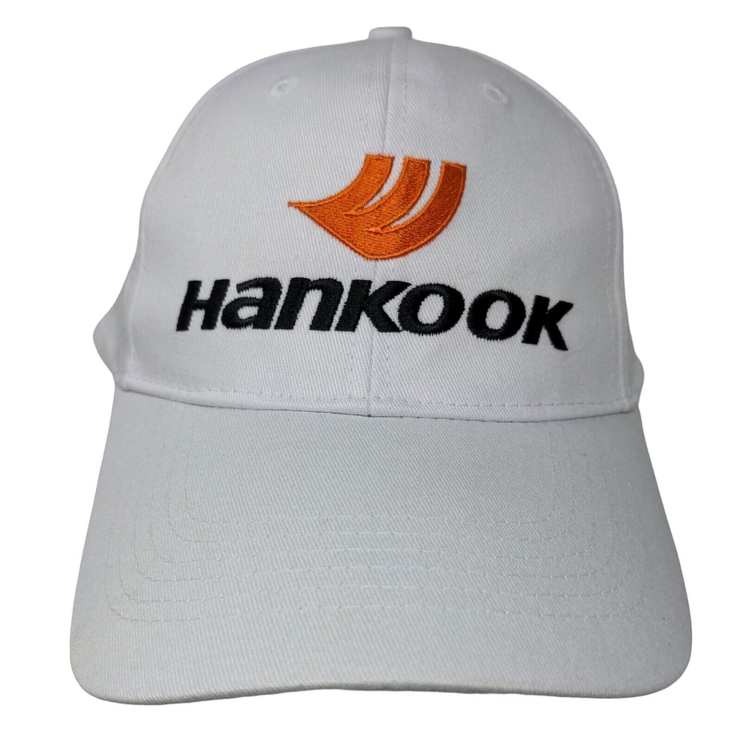 Better Cap Men's Slideback Hat White Embroidered Hankook Logo