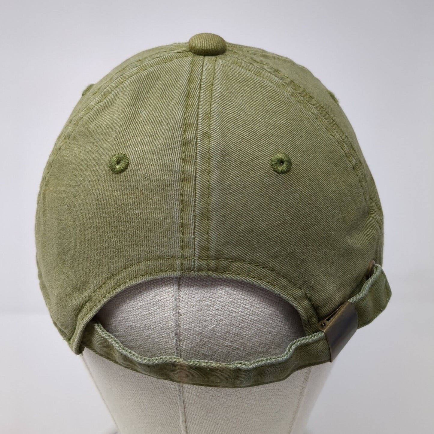 Unbranded Slideback Hat Green One Size Adjustable Blank 6 Panel Outdoor