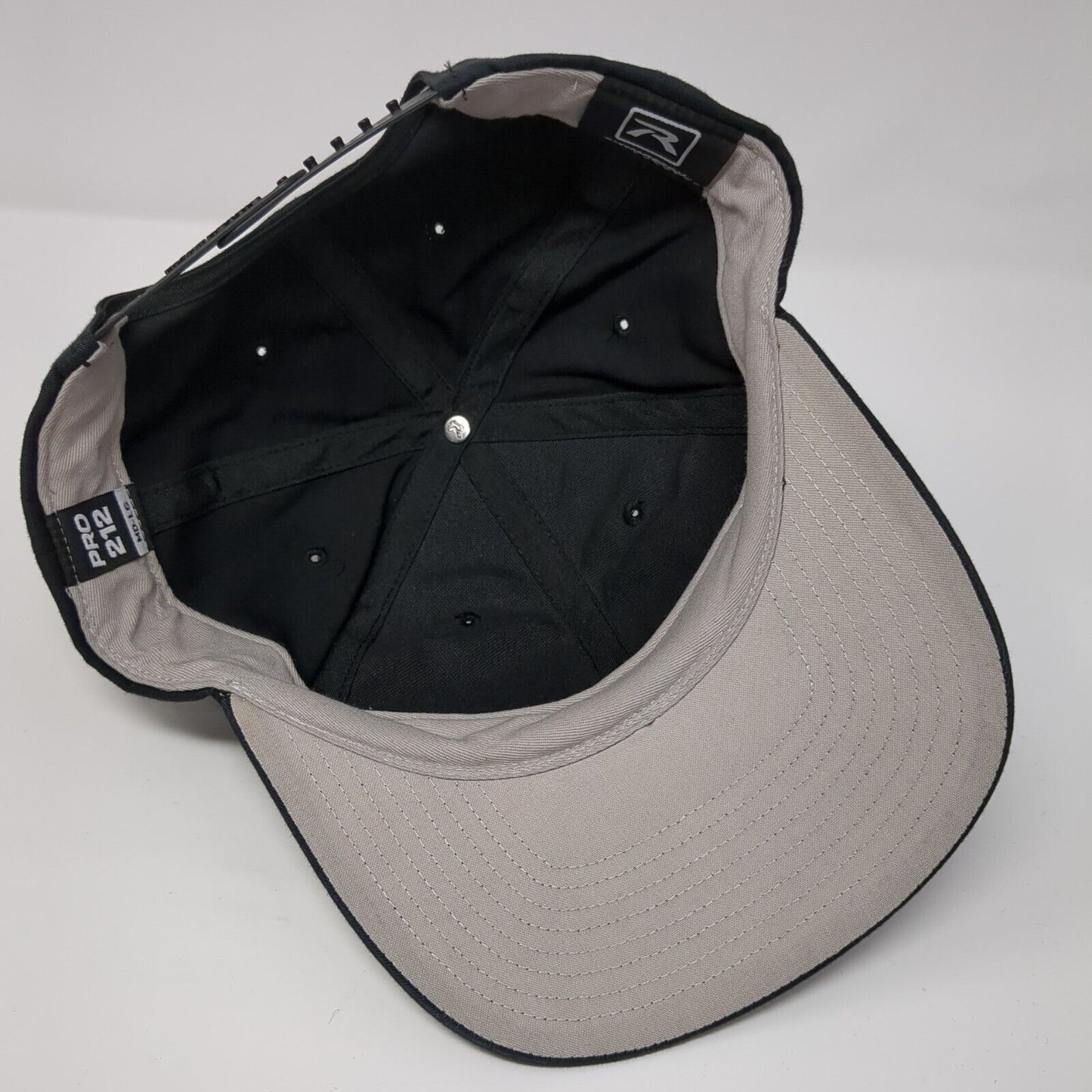 Bogus Basin Snapback Hat Black M-L Adjustable 6 Panel Richardson